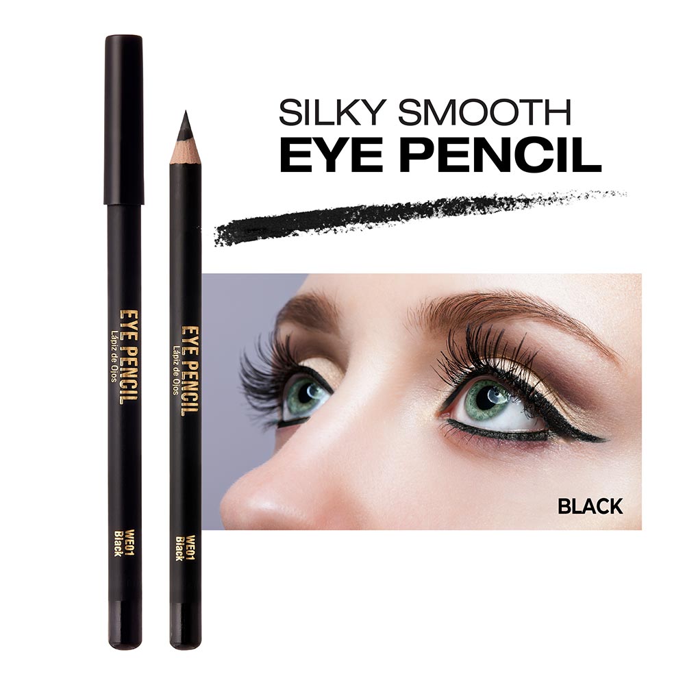 Kiss New York Professional Silky Smooth Eye Pencil Liner - Black (WE01)