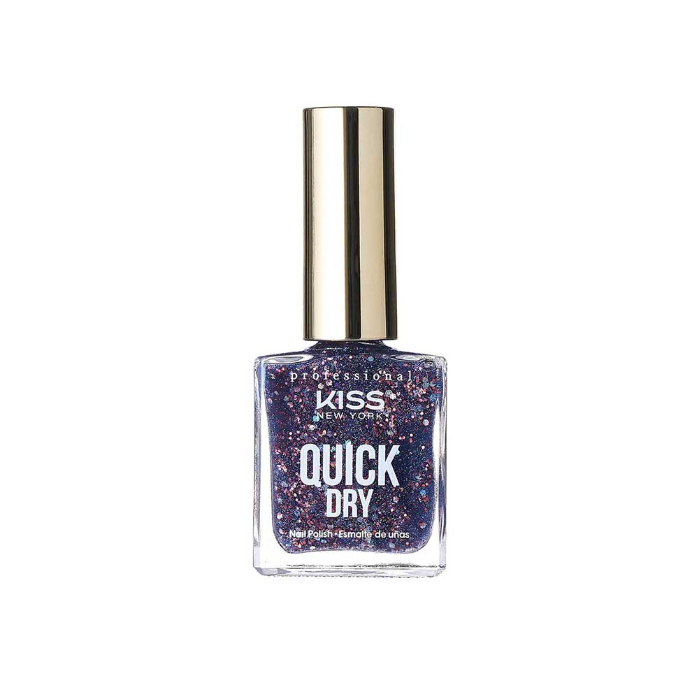 Kiss New York Professional Quick Dry Nail Polish - Purple Mystery, 0.44 Oz (QP32)