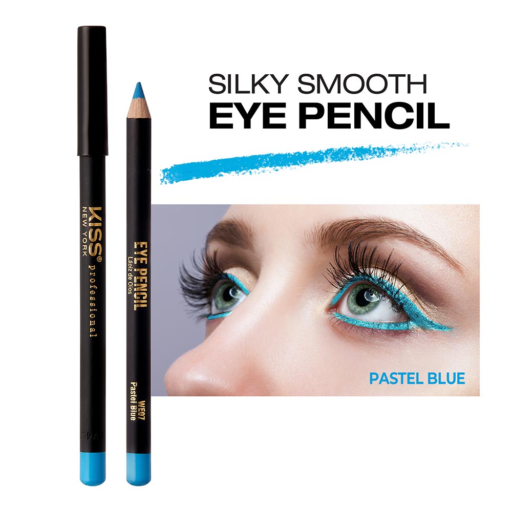 Kiss New York Professional Silky Smooth Eye Pencil Liner - Pastel Blue (WE07)