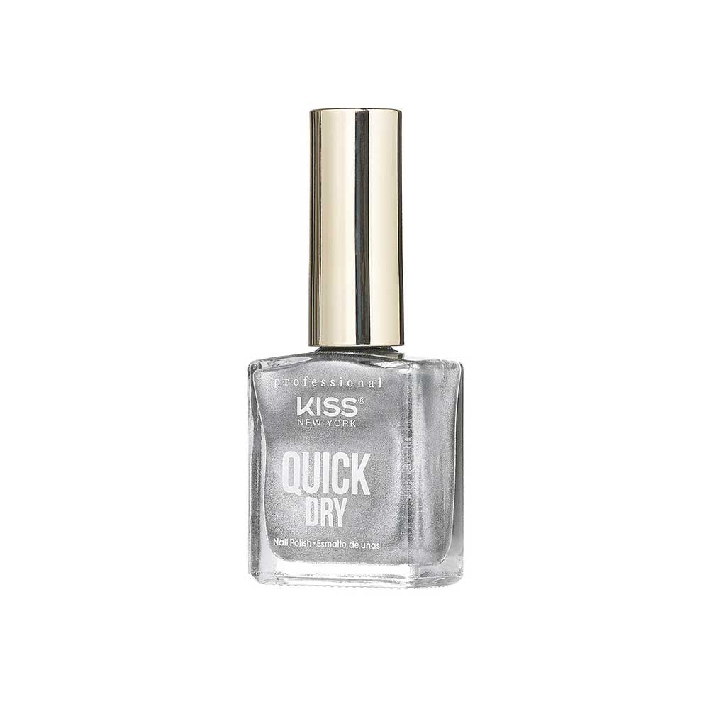 Kiss New York Professional Quick Dry Nail Polish - Melted Metal, 0.44 Oz (QP17)