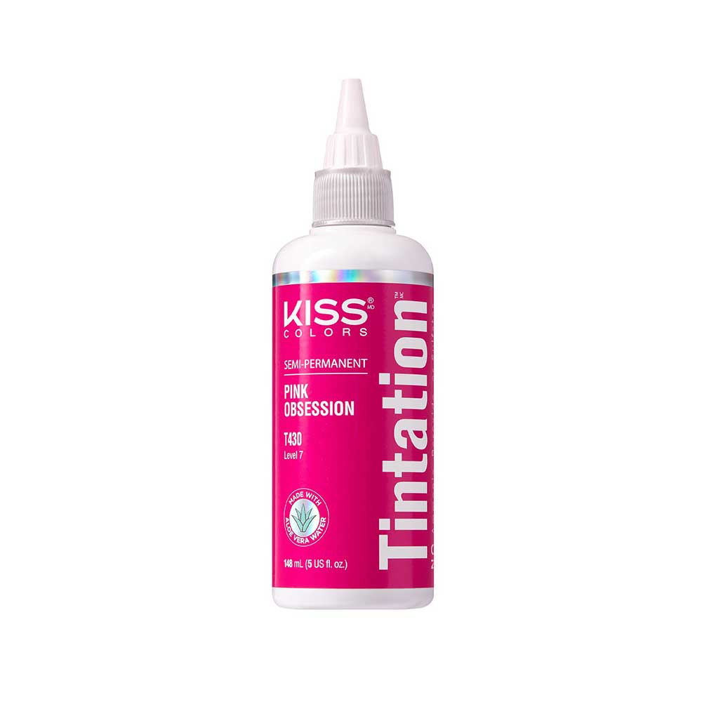 Red By Kiss Tintation Semi-Permanent Hair Color - Pink Obsession, 5 Oz (T430)