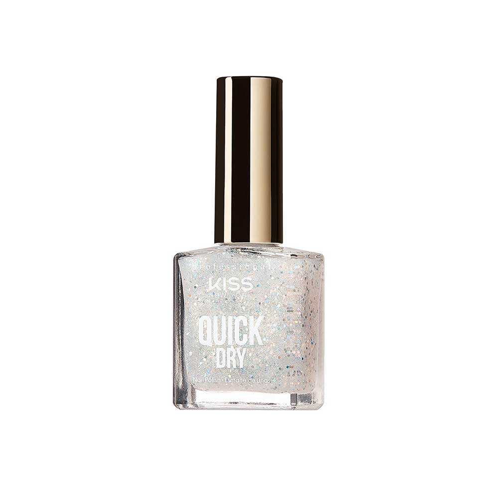 Kiss New York Professional Quick Dry Nail Polish - Disco Light, 0.44 Oz (QP08)