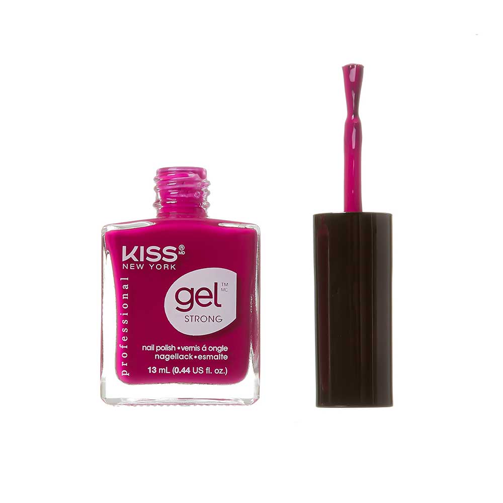 Kiss New York Professional Gel Strong Nail Polish - Hot Mama, 0.44 Oz (KNP023)