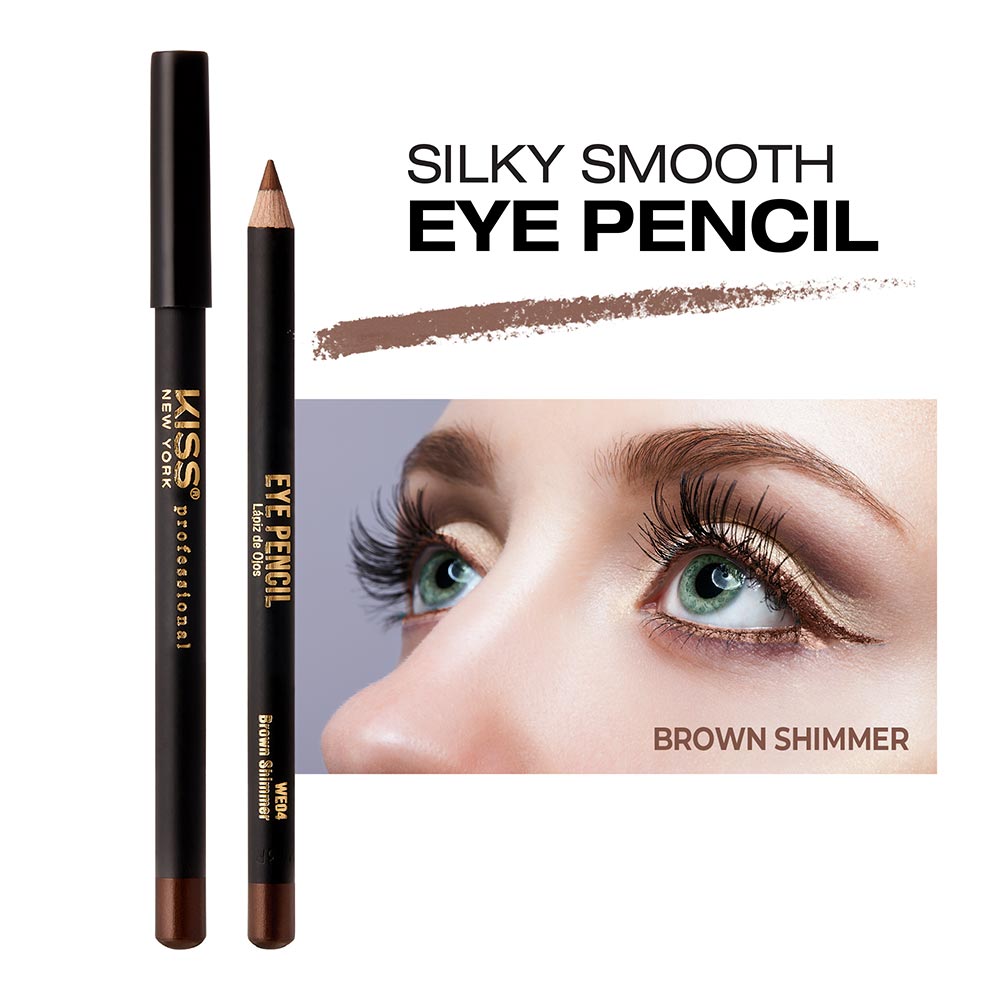 Kiss New York Professional Silky Smooth Eye Pencil Liner - Brown Shimmer (WE04)