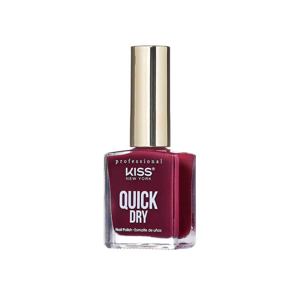 Kiss New York Professional Quick Dry Nail Polish - Wrathberry, 0.44 Oz (QP26)