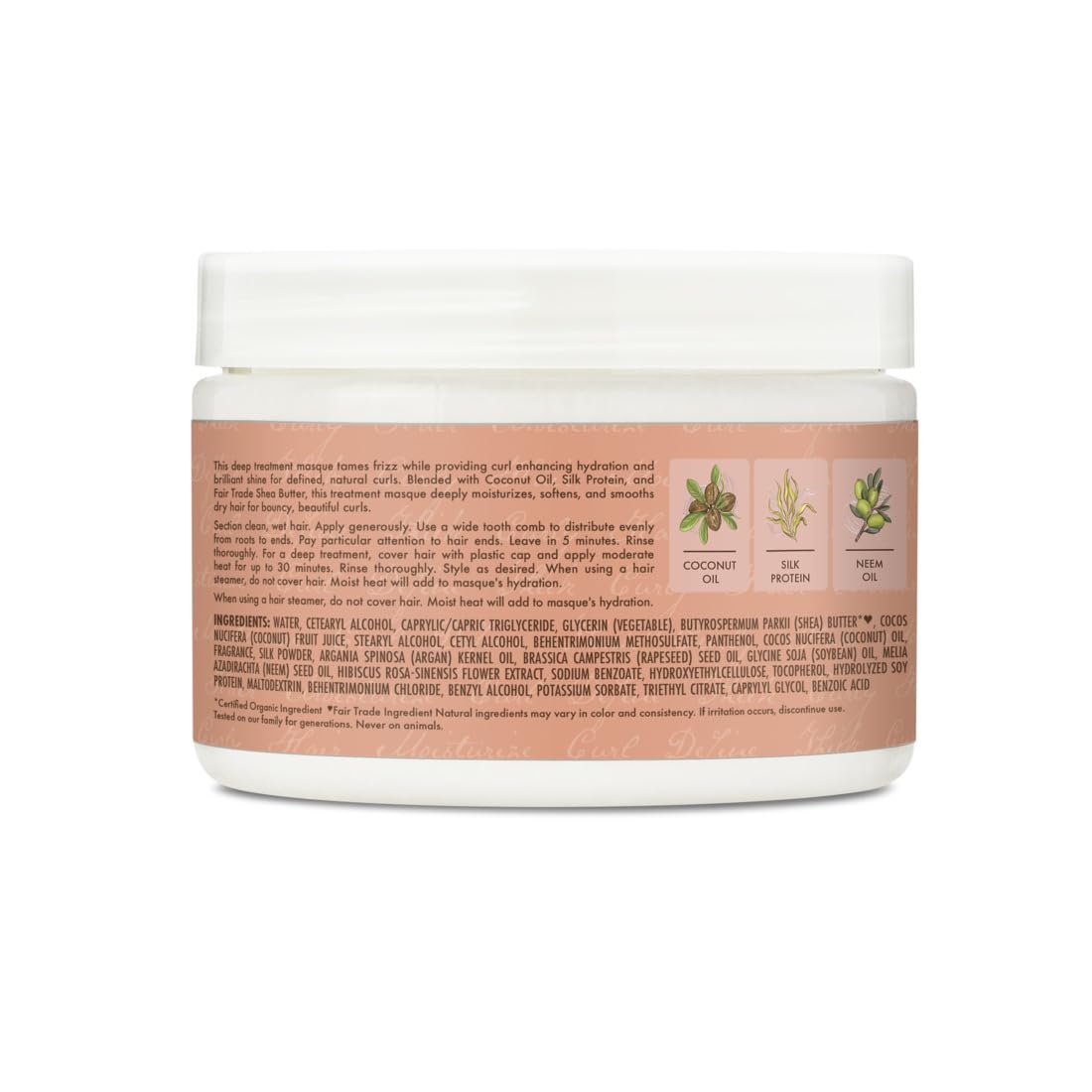 SheaMoisture Coconut & Hibiscus Curl & Shine Hair Masque, 11.5 Oz (SD29108)