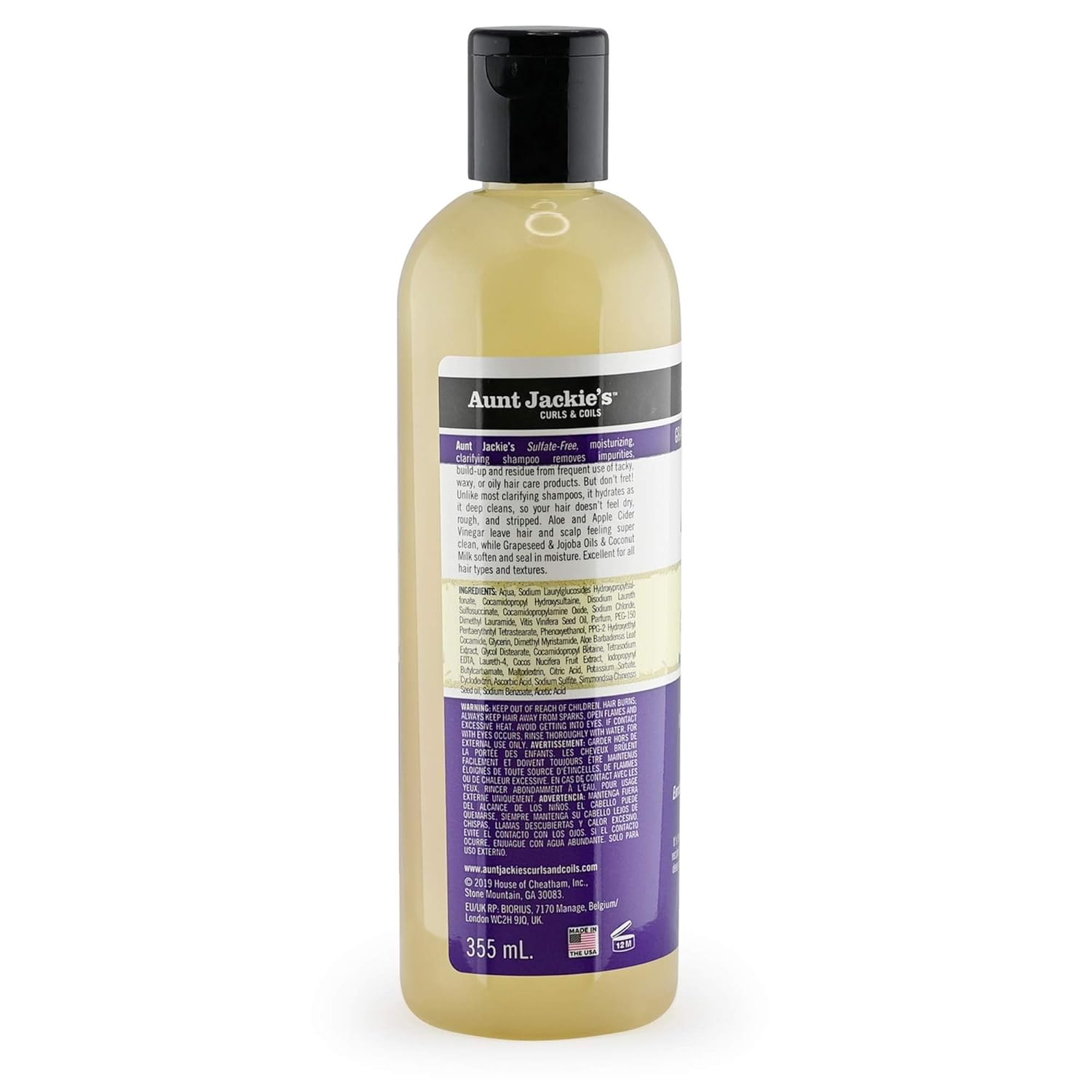 Aunt Jackie's Grapeseed Style and Shine Recipes - Power Wash, 12 Oz