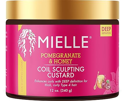 Mielle Organics Pomegranate & Honey Sculpting Custard, 12 Oz