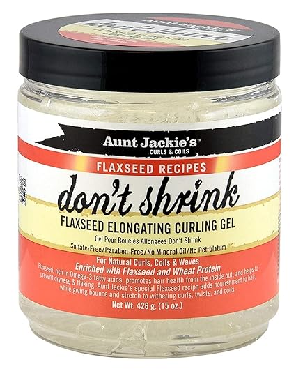 Aunt Jackie's Don't Shrink Flaxseed Elongating Curling Gel - Don't Shrink, 15 Oz