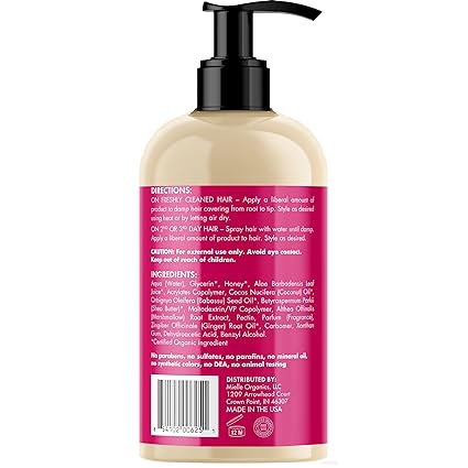 Mielle Organics Honey & Ginger Styling Gel, 13 Oz