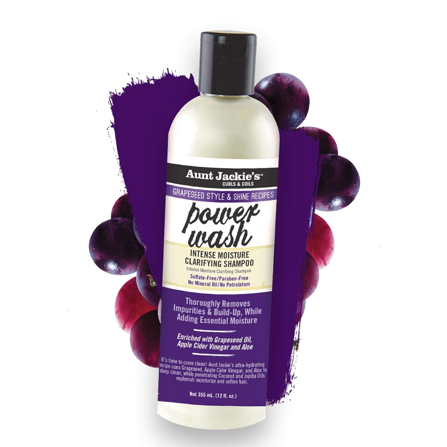 Aunt Jackie's Grapeseed Style and Shine Recipes - Power Wash, 12 Oz