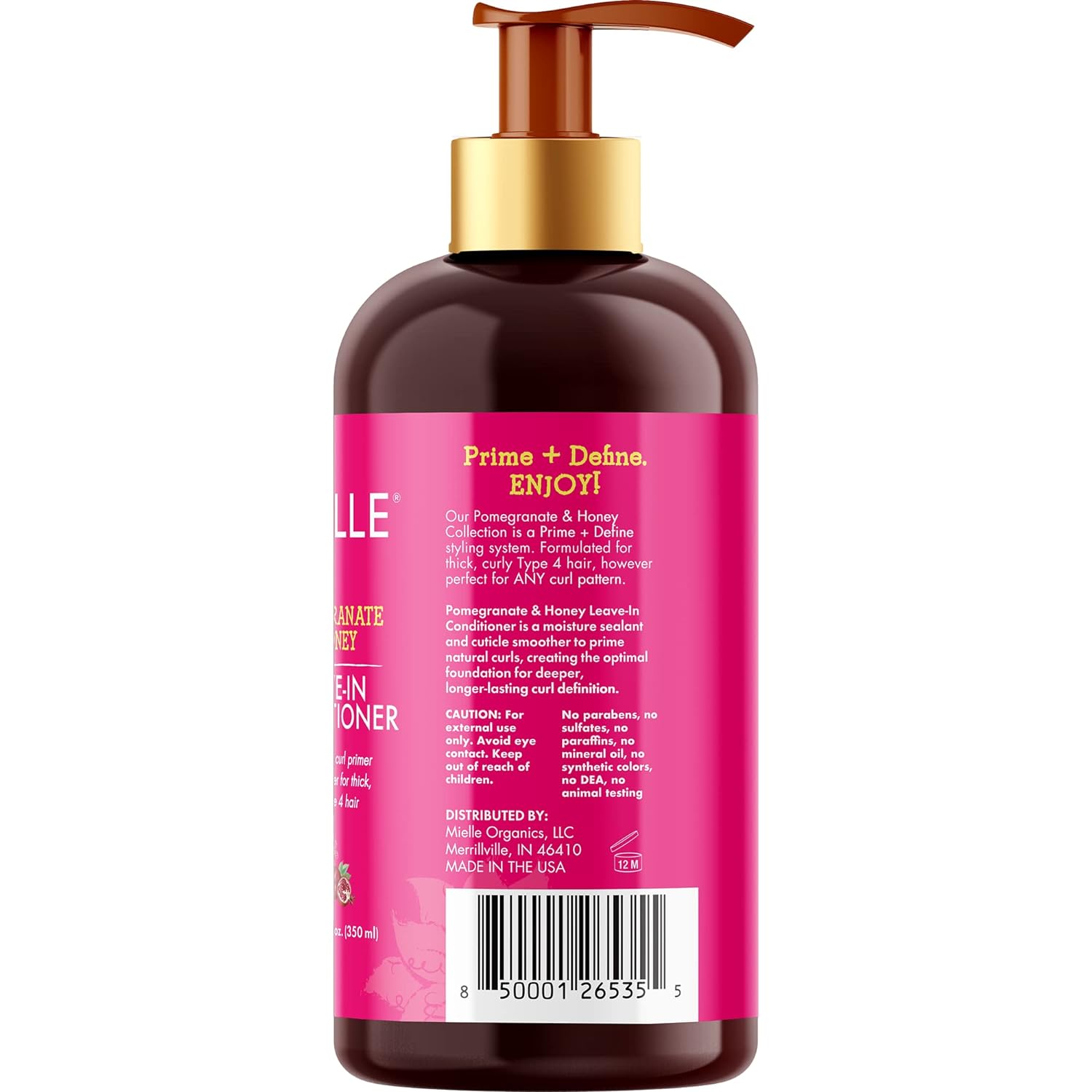 Mielle Organics Pomegranate & Honey Leave-In Conditioner, 12 Oz