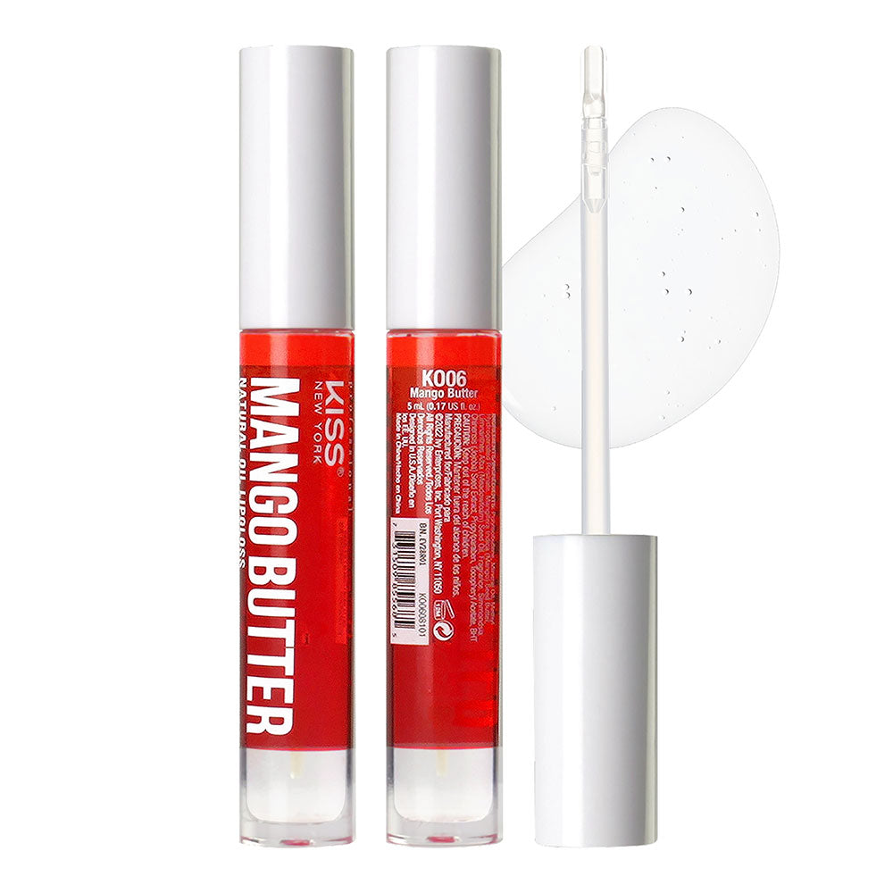 Kiss New York Professional Natural Oil Lipgloss - Mango Butter (KO06)