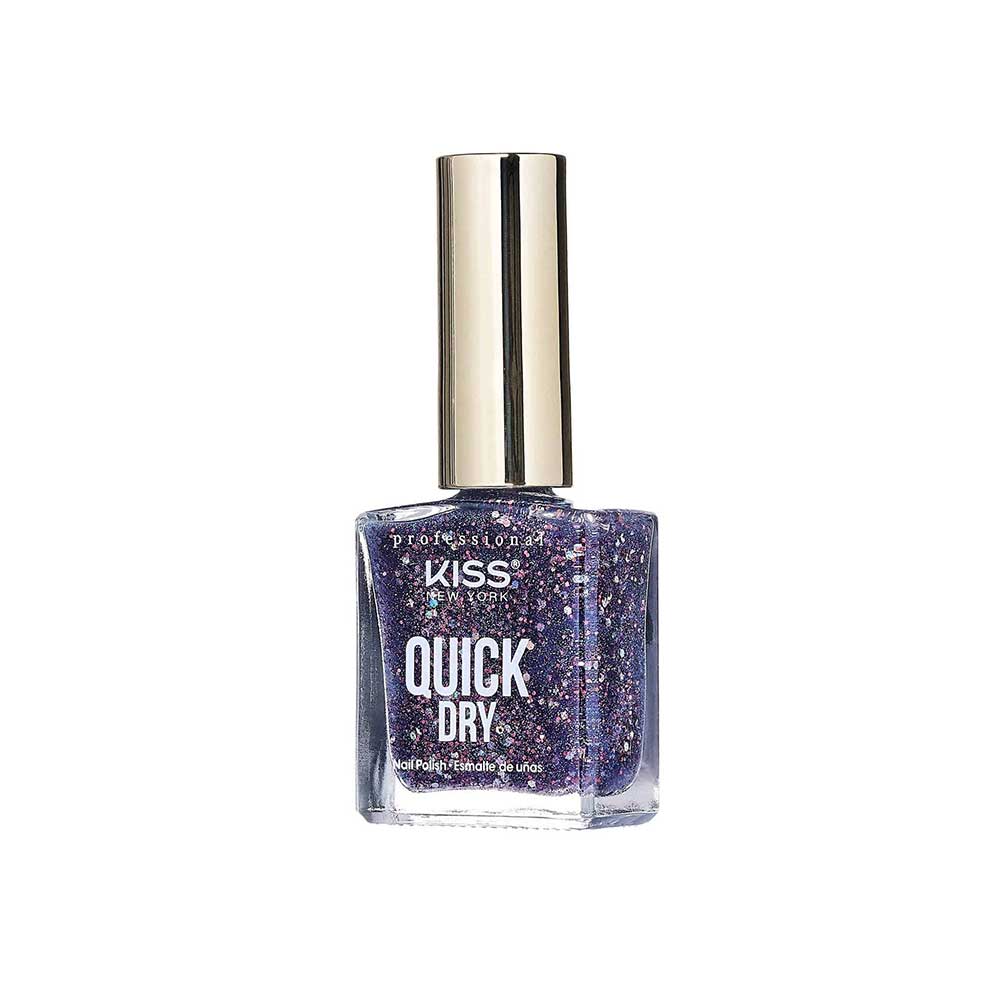 Kiss New York Professional Quick Dry Nail Polish - Purple Mystery, 0.44 Oz (QP32)