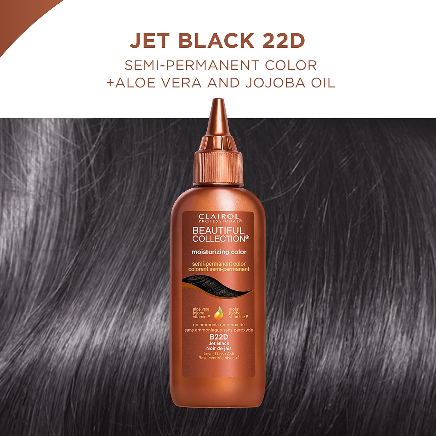 Clairol Professional Beautiful Collection 022 Jet Black, 3 Oz (CL580122D)