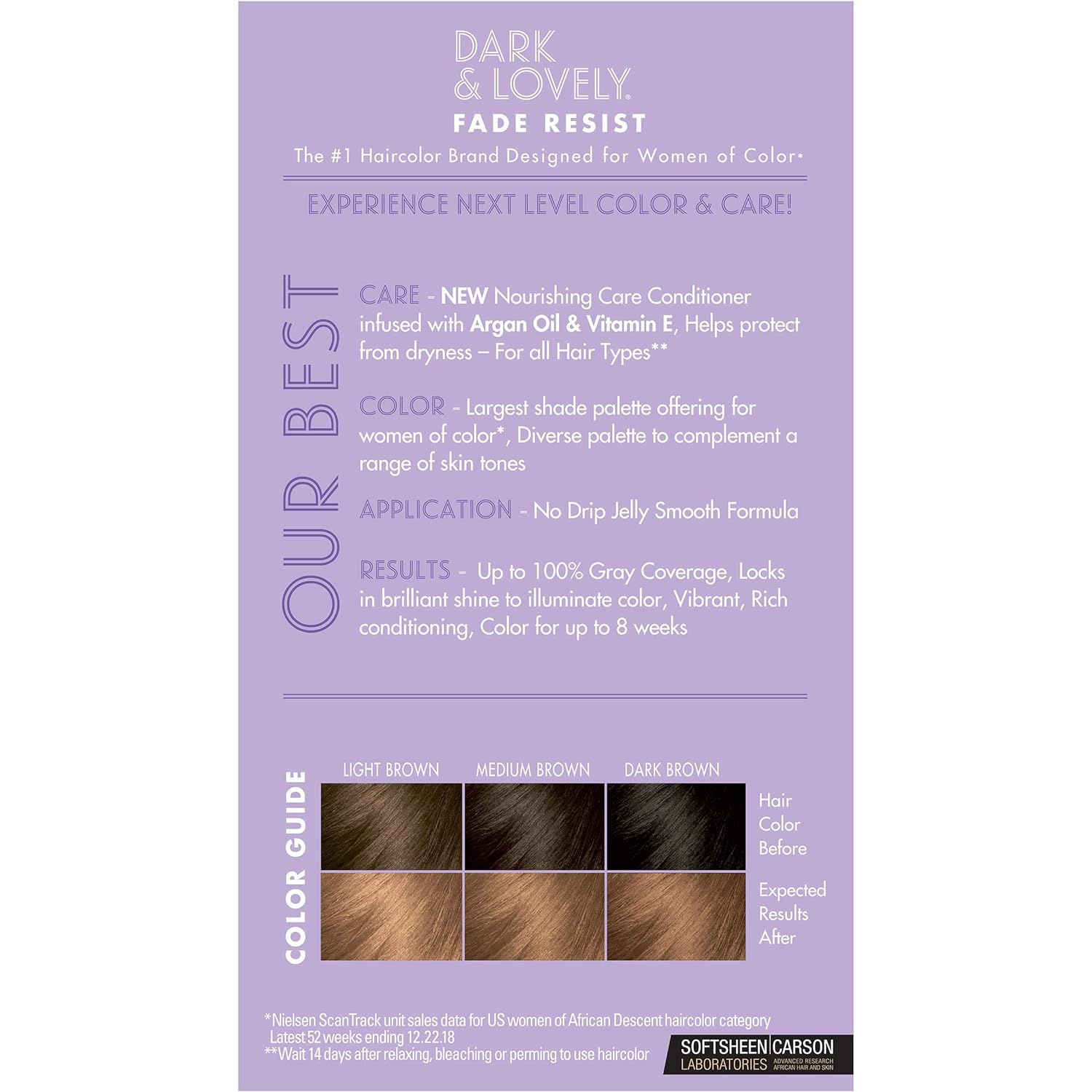 SoftSheen-Carson Dark and Lovely Fade Resist Rich Conditioning Hair Color, 378 Honey Blonde (CR378)