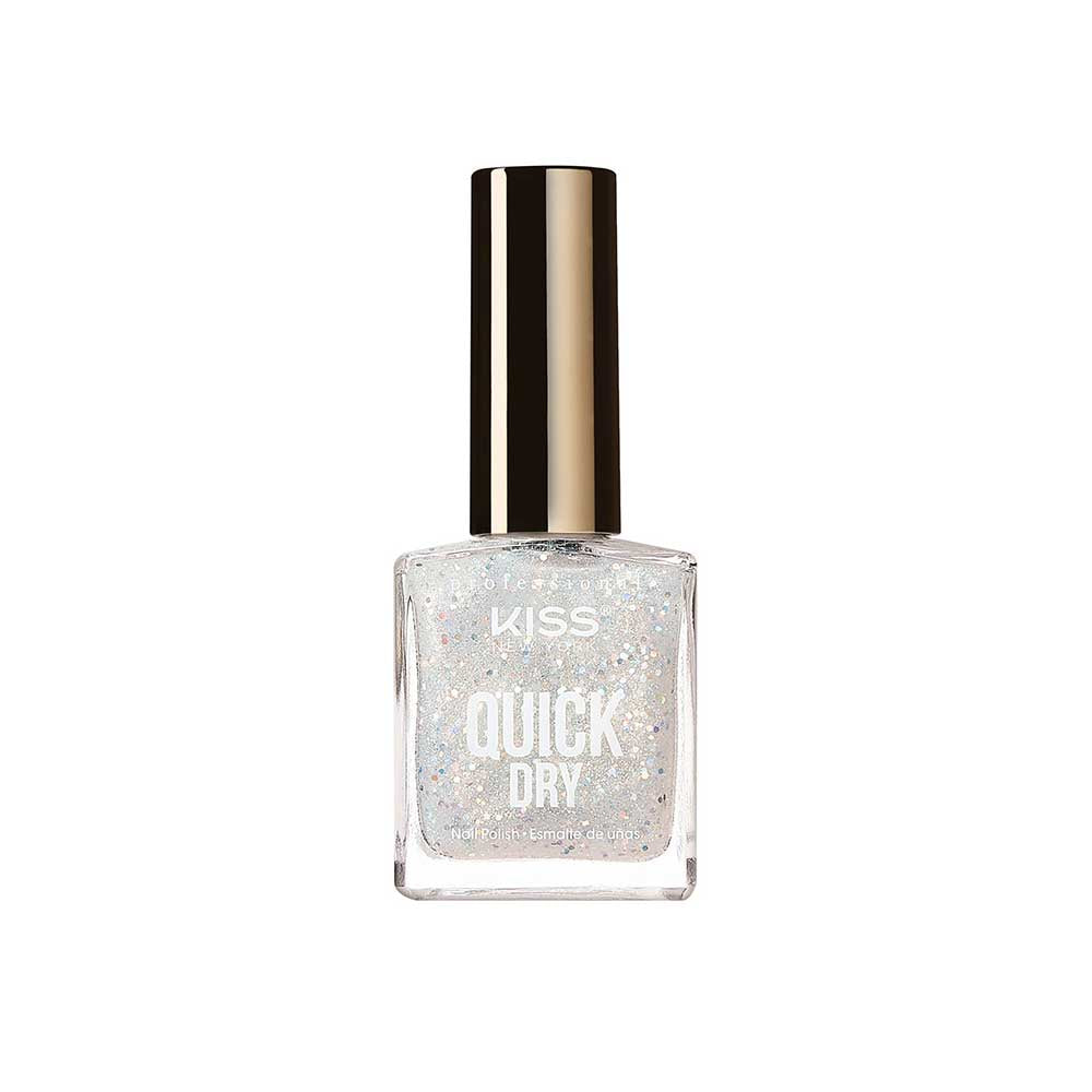 Kiss New York Professional Quick Dry Nail Polish - Disco Light, 0.44 Oz (QP08)