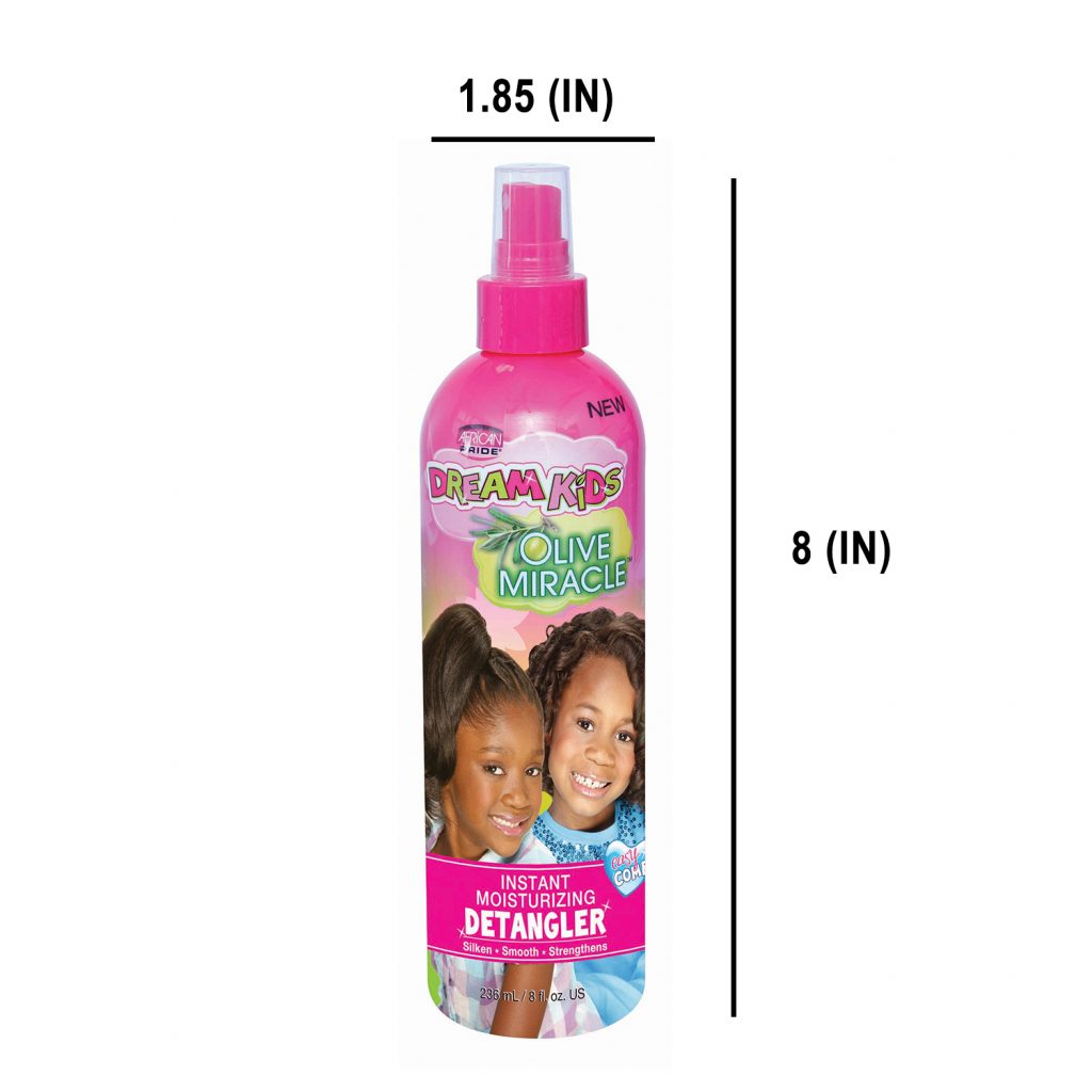 African Pride Dream Kids Olive Miracle Detangler Spray, 8 Oz (AP48209)