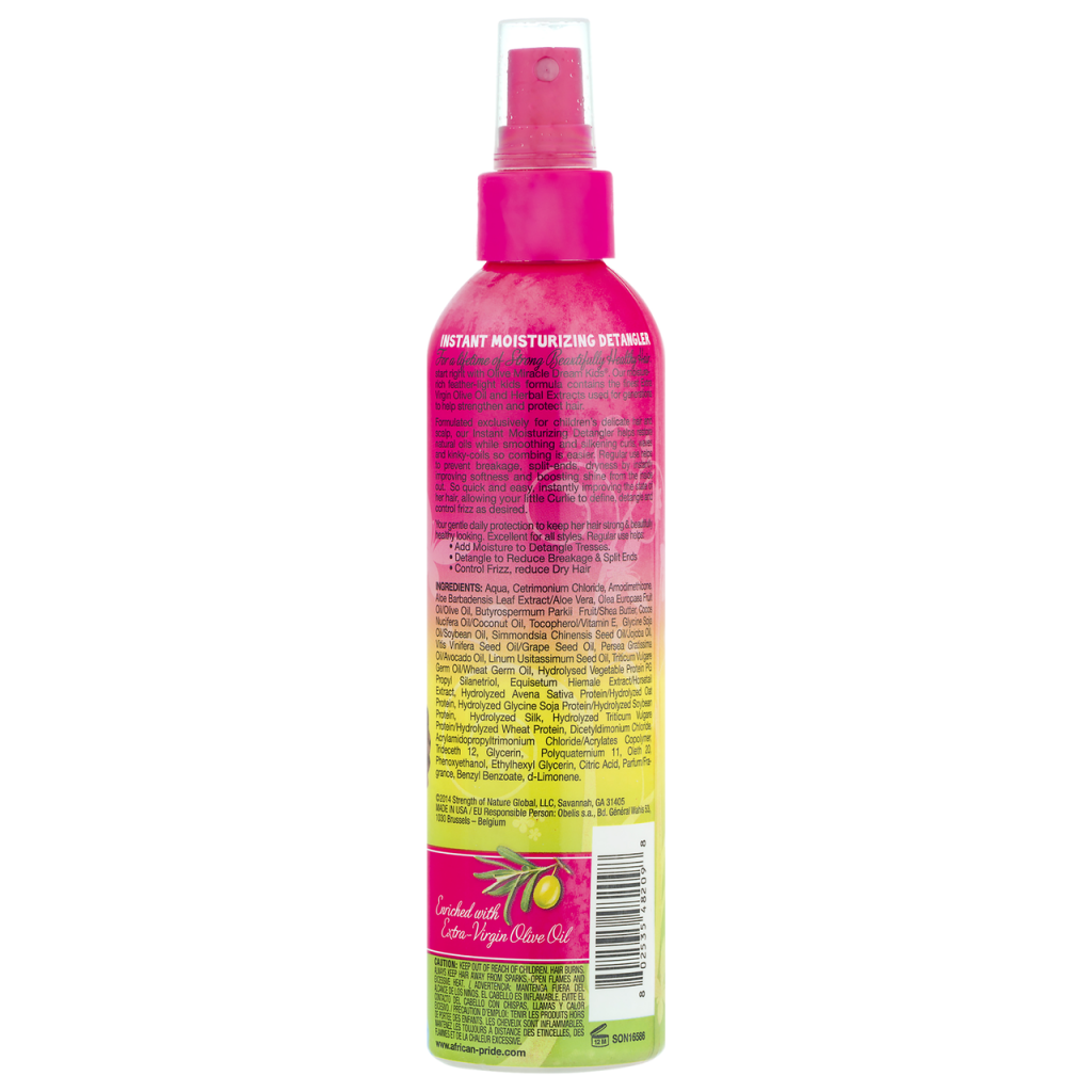 African Pride Dream Kids Olive Miracle Detangler Spray, 8 Oz (AP48209)