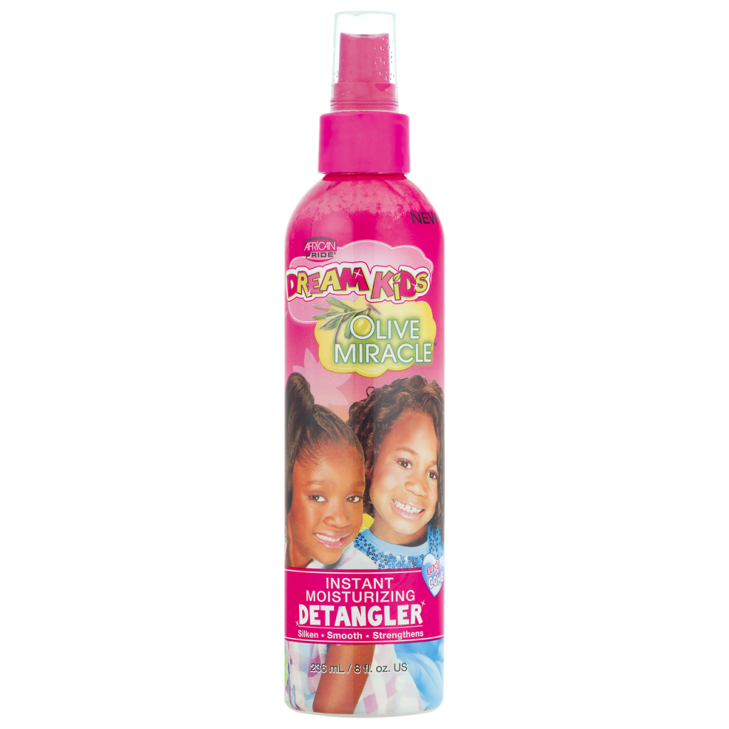 African Pride Dream Kids Olive Miracle Detangler Spray, 8 Oz (AP48209)