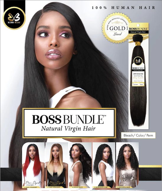 Bobbi Boss BOSS BUNDLE 100% Natural Virgin Hair - Yaky Straight 18"