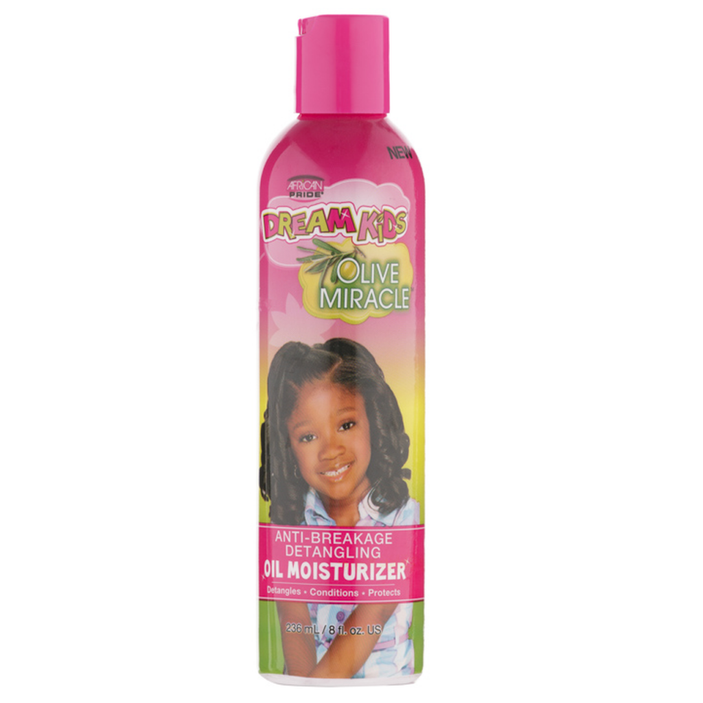 African Pride Dream Kids Olive Miracle Anti-Breakage Detangling Oil Moisturizer, 8 Oz (AP47209)