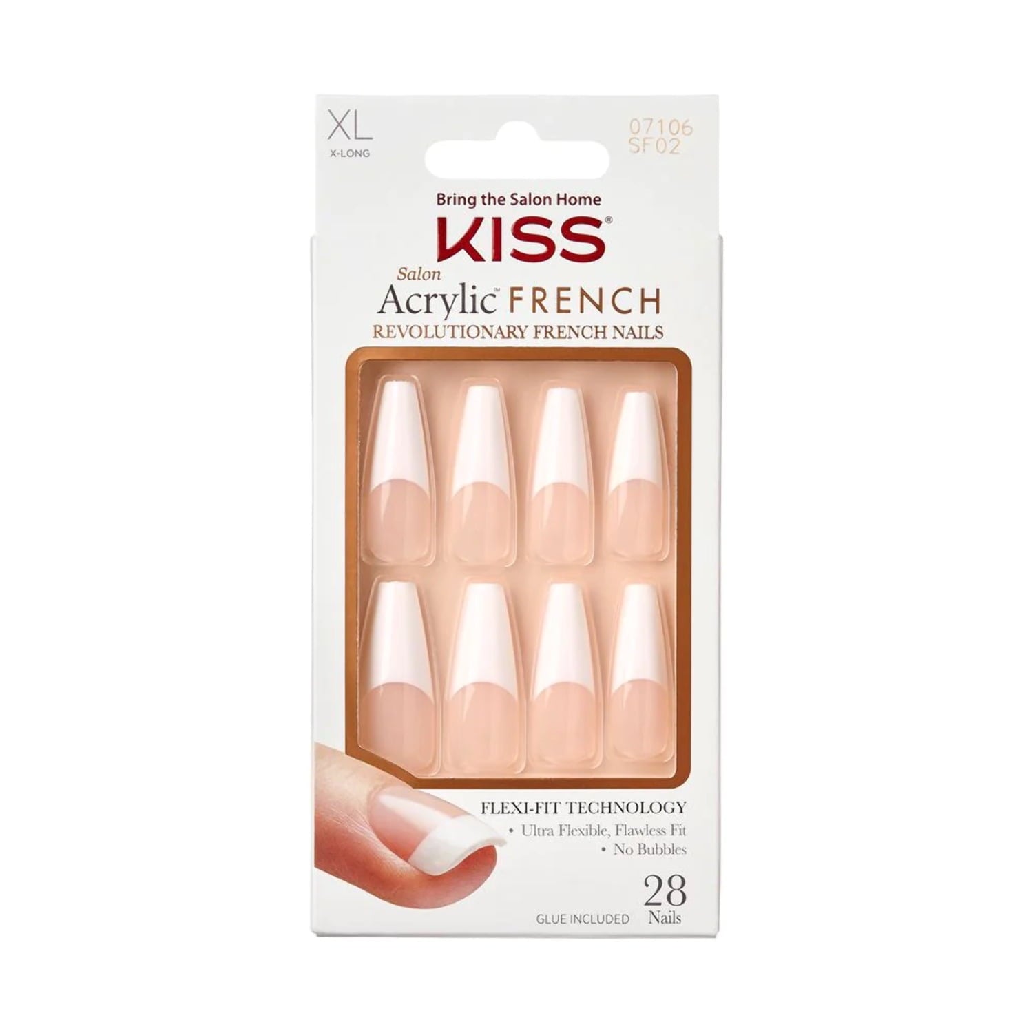 Kiss Salon Acrylic French - Maldives, 0.07 Oz (SF02)