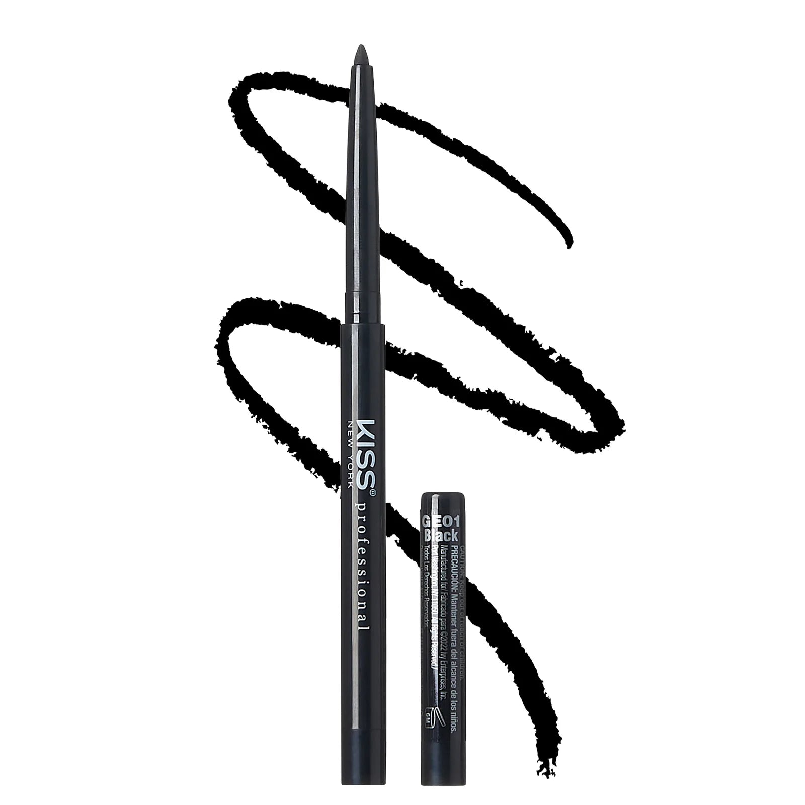 Kiss New York Professional Intense Gel Eyeliner - Black (GE01)