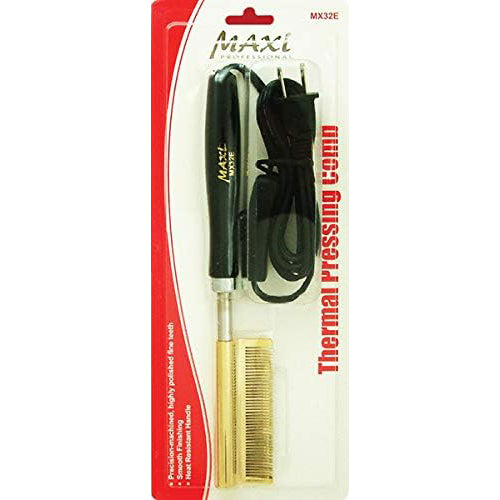 Maxi Professional Pressing Comb Electronic Ceramic, Curved (MX32EC)