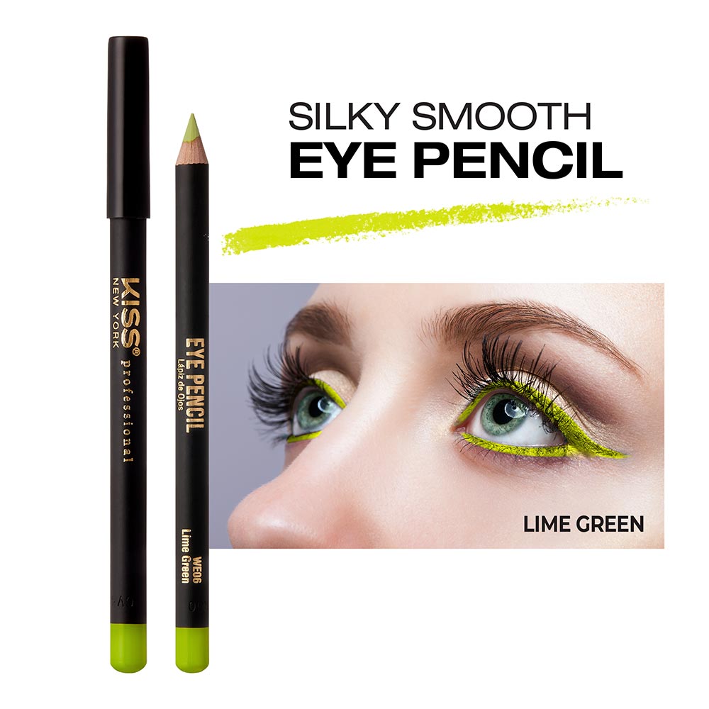 Kiss New York Professional Silky Smooth Eye Pencil Liner - Lime Green (WE06)