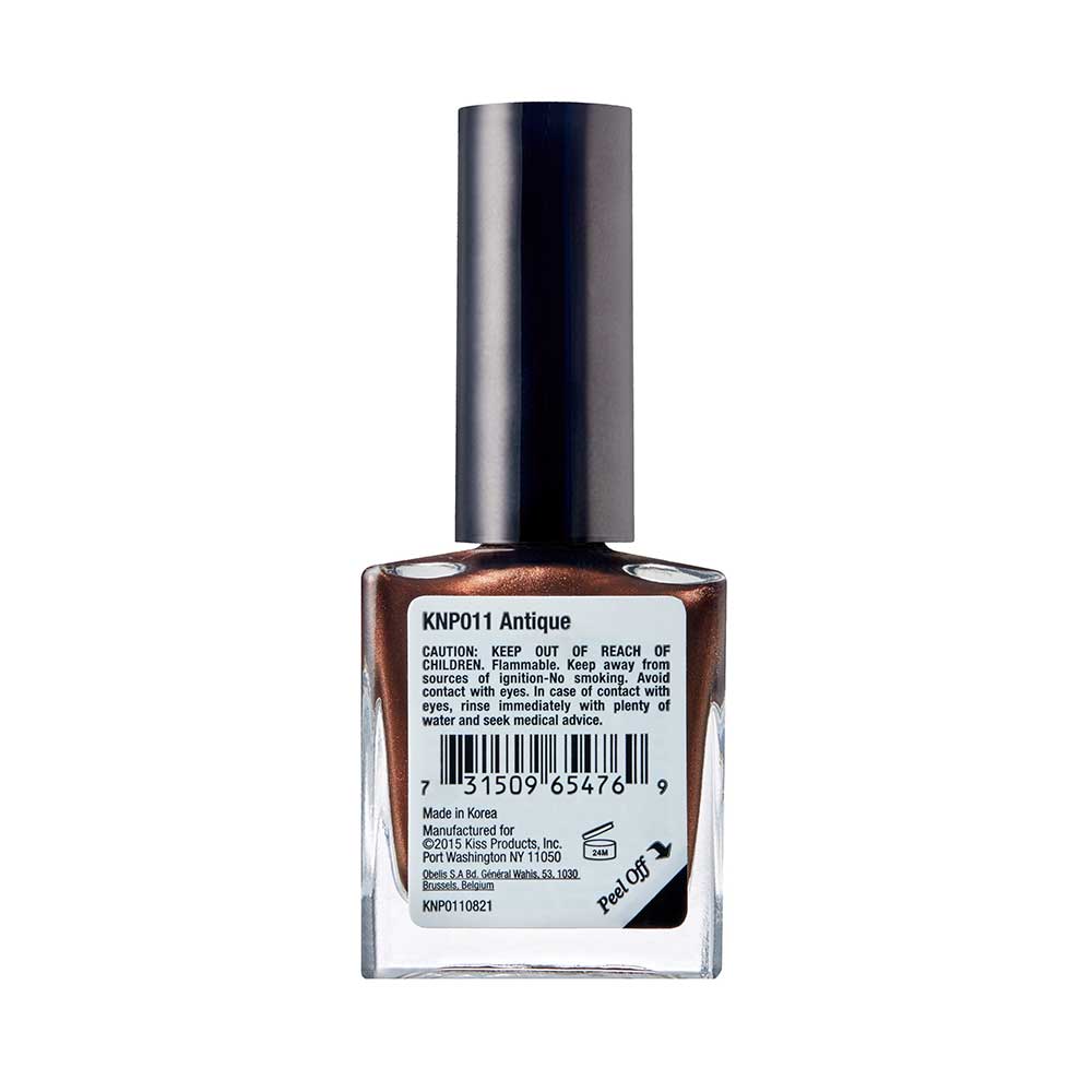 Kiss New York Professional Gel Strong Nail Polish - Antique, 0.44 Oz (KNP011)