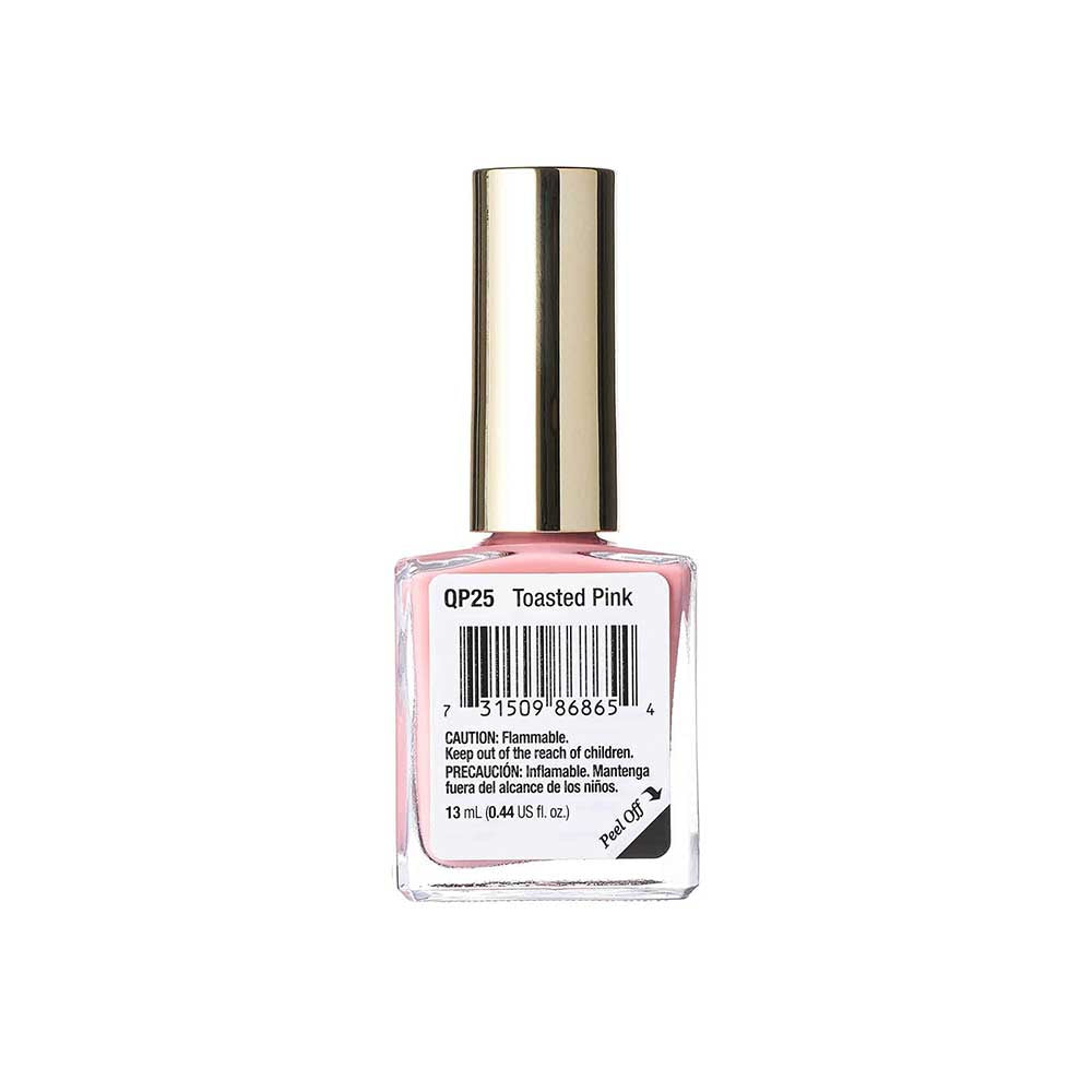 Kiss New York Professional Quick Dry Nail Polish - Toasted Pink, 0.44 Oz (QP25)