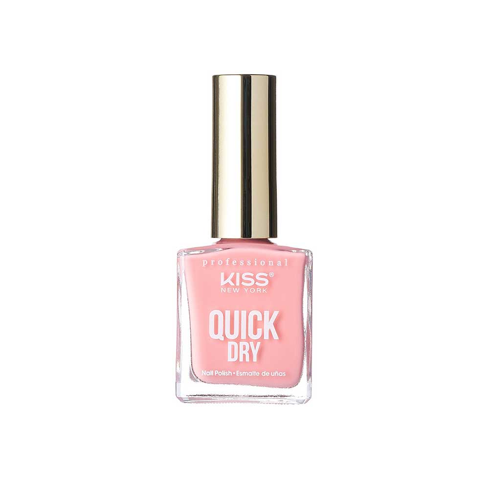 Kiss New York Professional Quick Dry Nail Polish - Toasted Pink, 0.44 Oz (QP25)