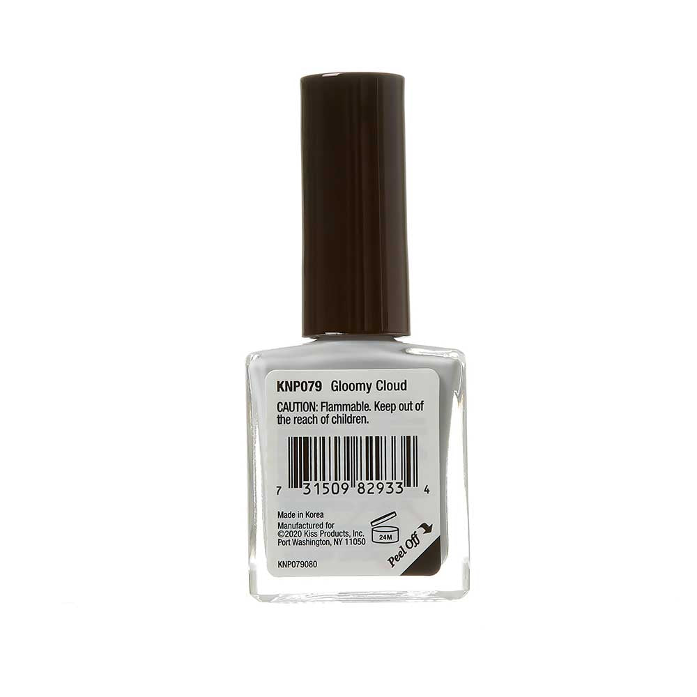 Kiss New York Professional Gel Strong Nail Polish - Gloomy Cloud, 0.44 Oz (KNP079)