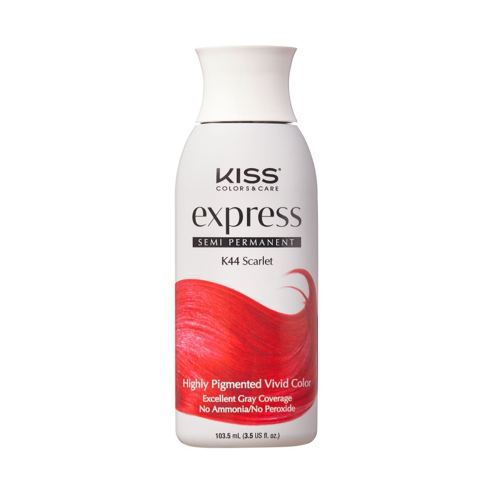 Kiss Express Semi-Permanent Hair Color - Scarlet, 3.5 Oz (K44)