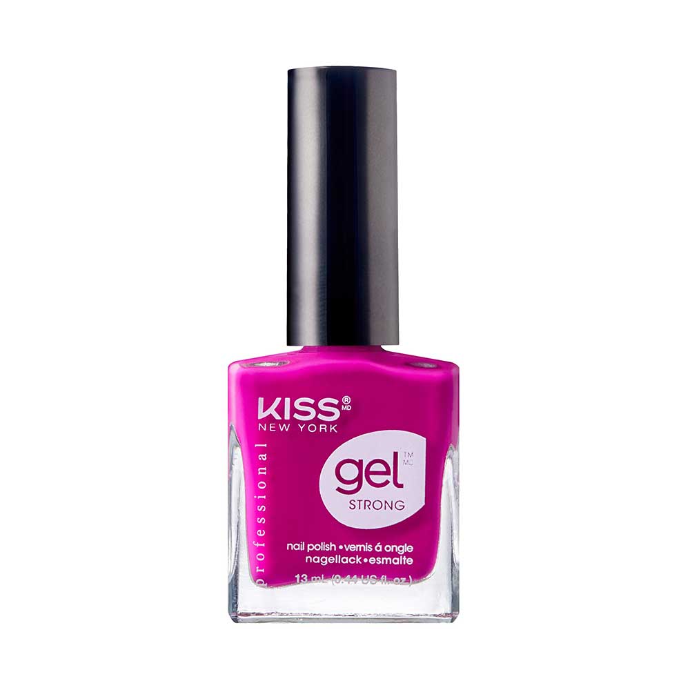 Kiss New York Professional Gel Strong Nail Polish - Hot Mama, 0.44 Oz (KNP023)