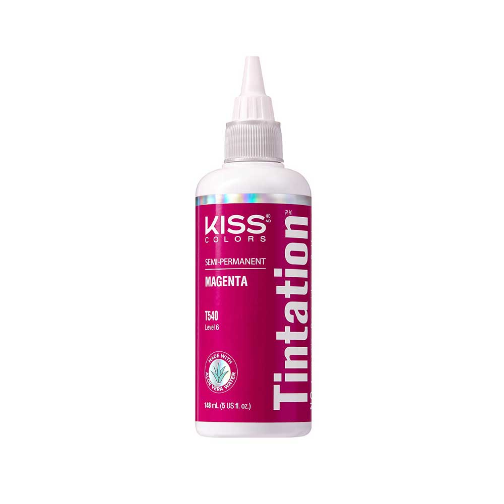 Red By Kiss Tintation Semi-Permanent Hair Color - Magenta, 5 Oz (T540)