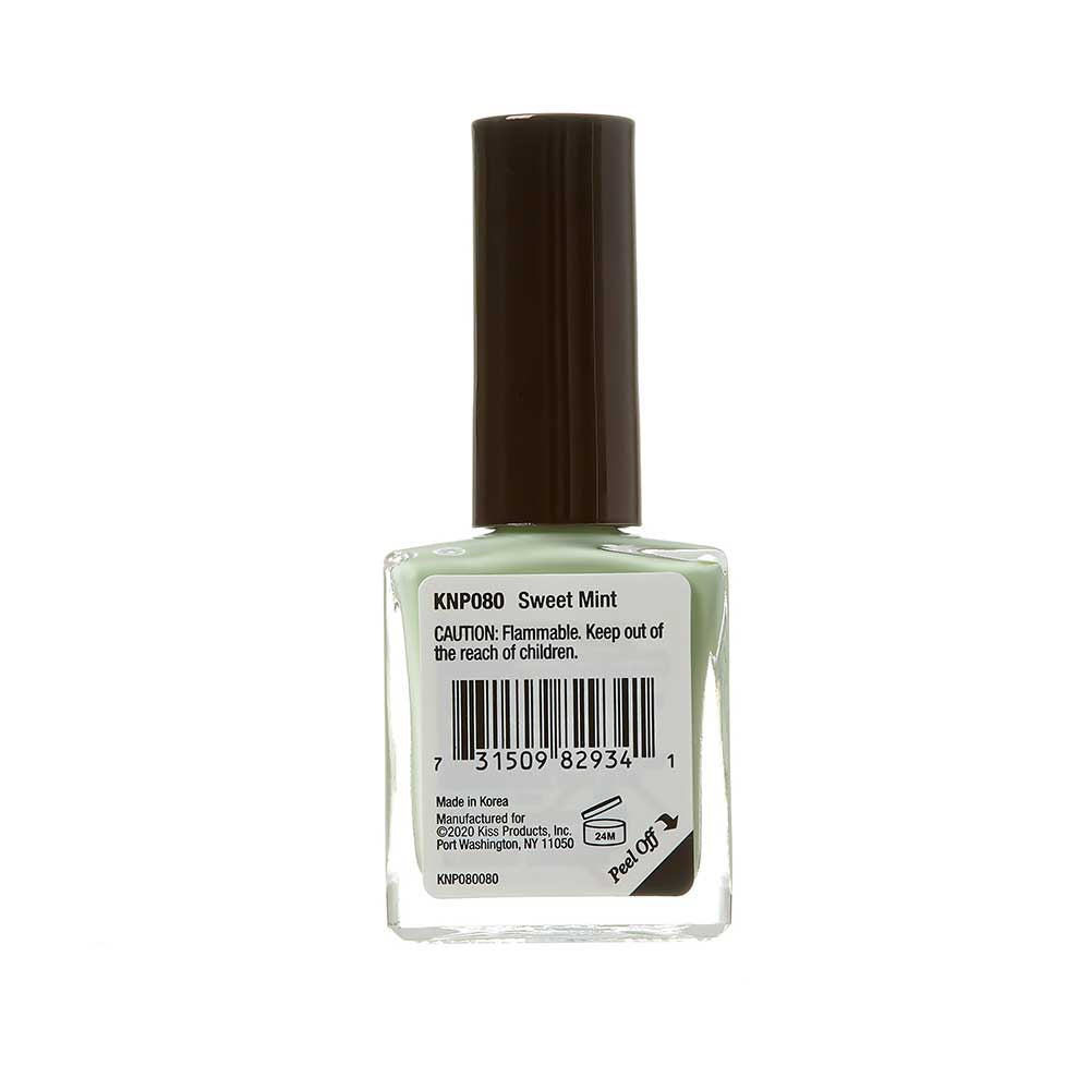 Kiss New York Professional Gel Strong Nail Polish - Sweet Mint, 0.44 Oz (KNP080)